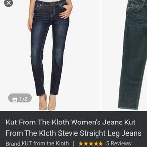 KUTFROMTHEKLOTH STEVIE STRAIGHT JEANS SIZE 2